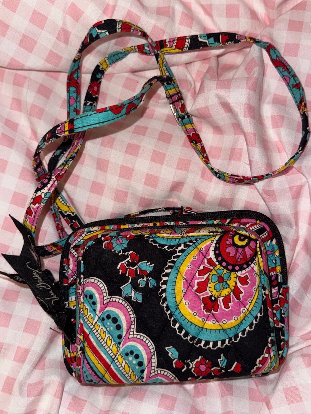 Vera Bradley Multicolor Crossbody Bag - Patterned Women's Shoulder Bag